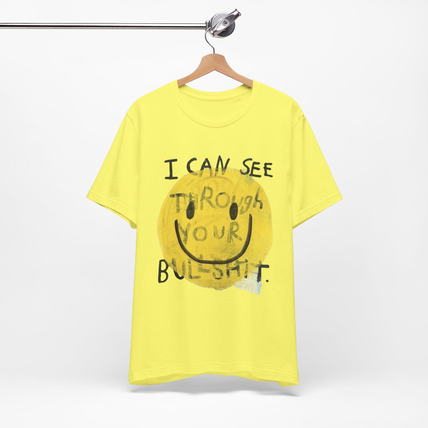 Smiley Face Truth Tee, Funny Graphic T-Shirt, Unisex Casual Wear, Perfect Gift for Friends, Comfortable Everyday Tee