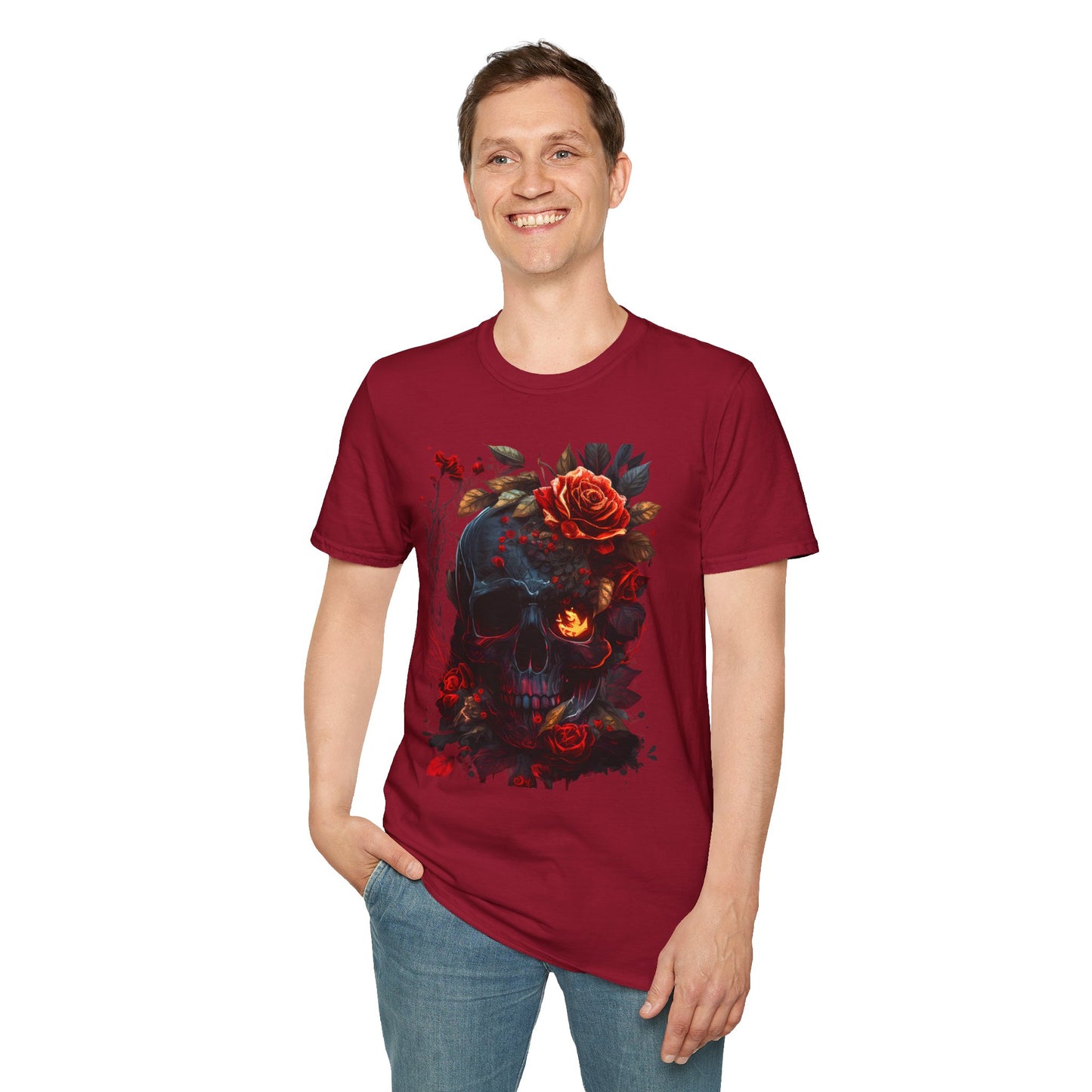Roses and Skeleton T-Shirt