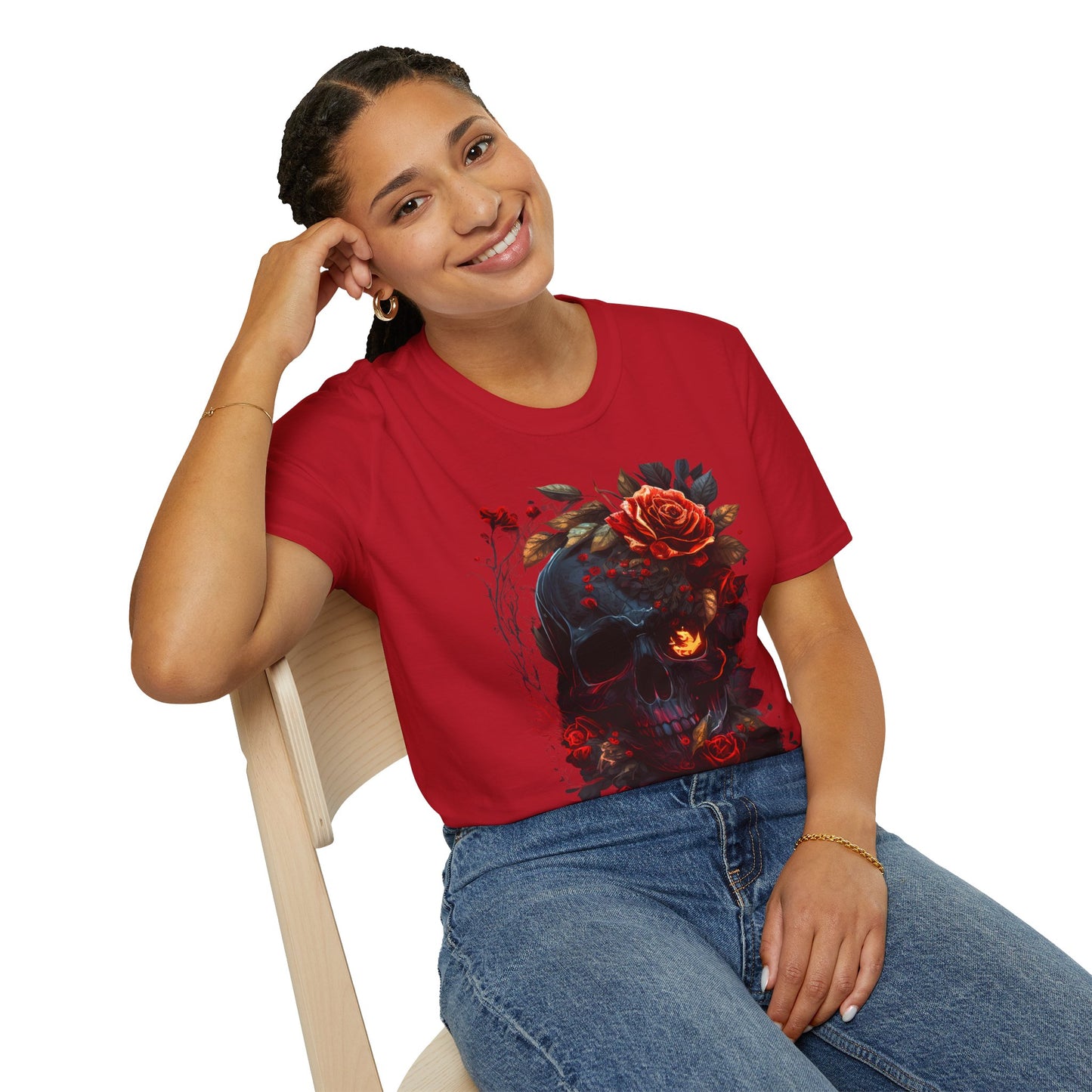Roses and Skeleton T-Shirt