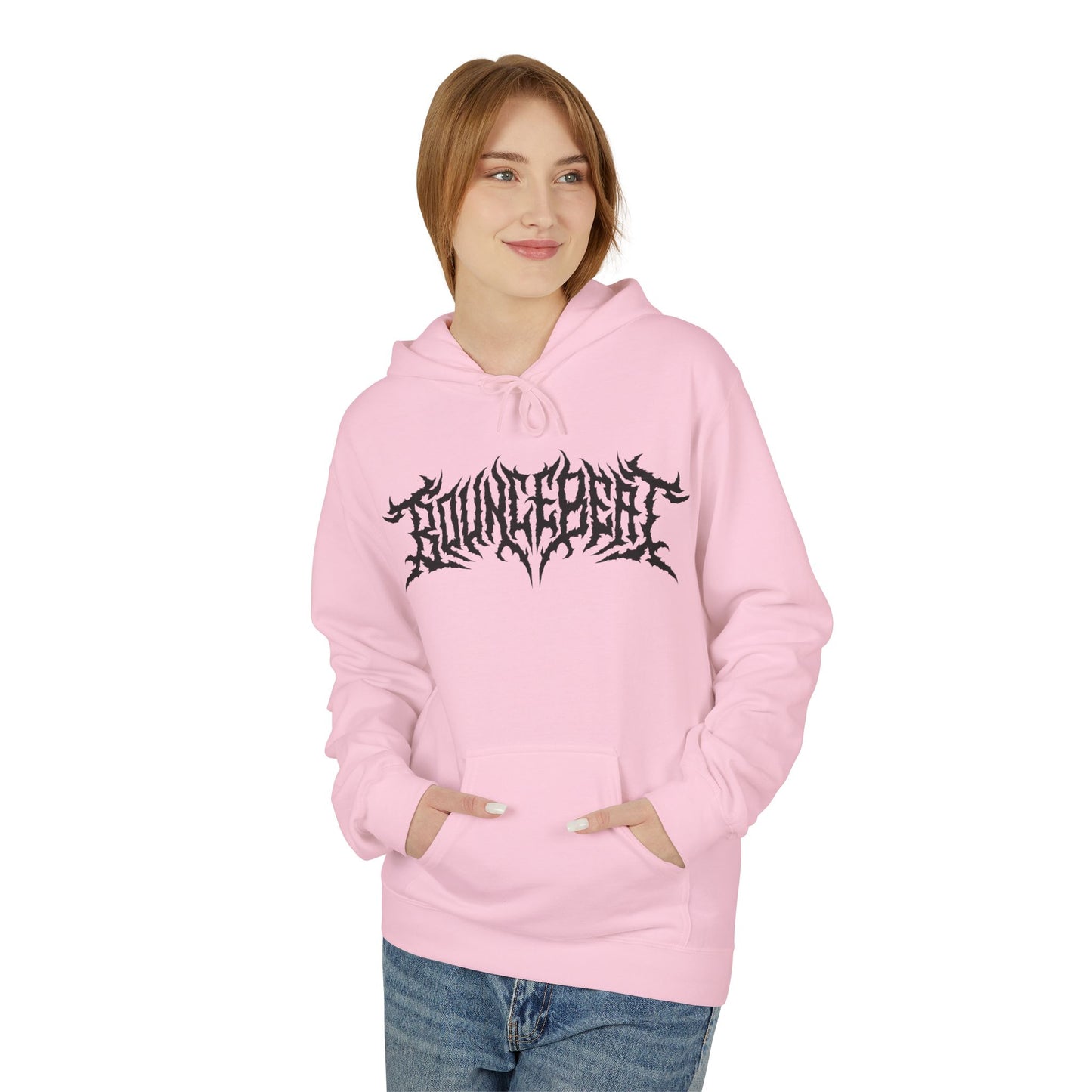 Bounce Beat Death Metal Logo Fleece Hoodie
