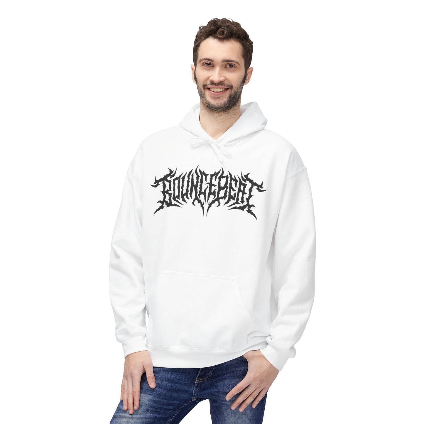 Bounce Beat Death Metal Logo Fleece Hoodie