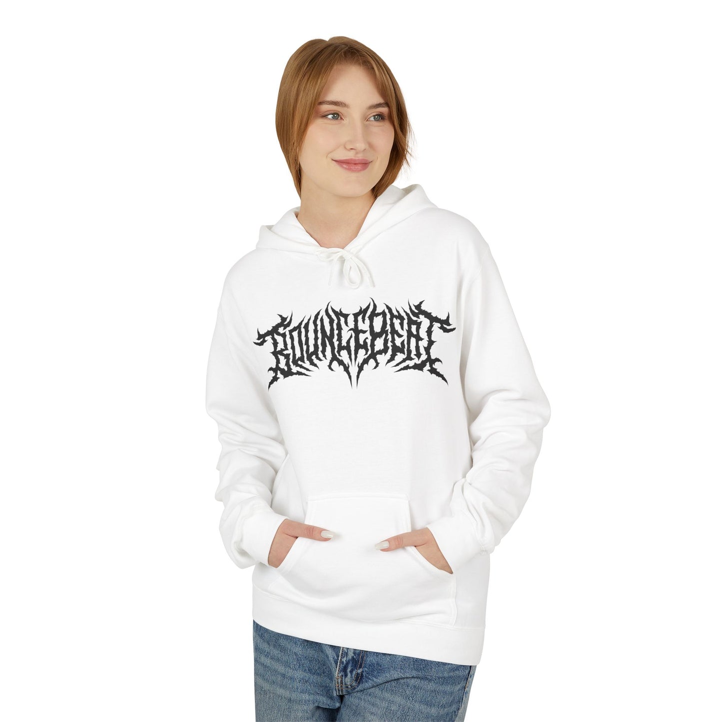 Bounce Beat Death Metal Logo Fleece Hoodie