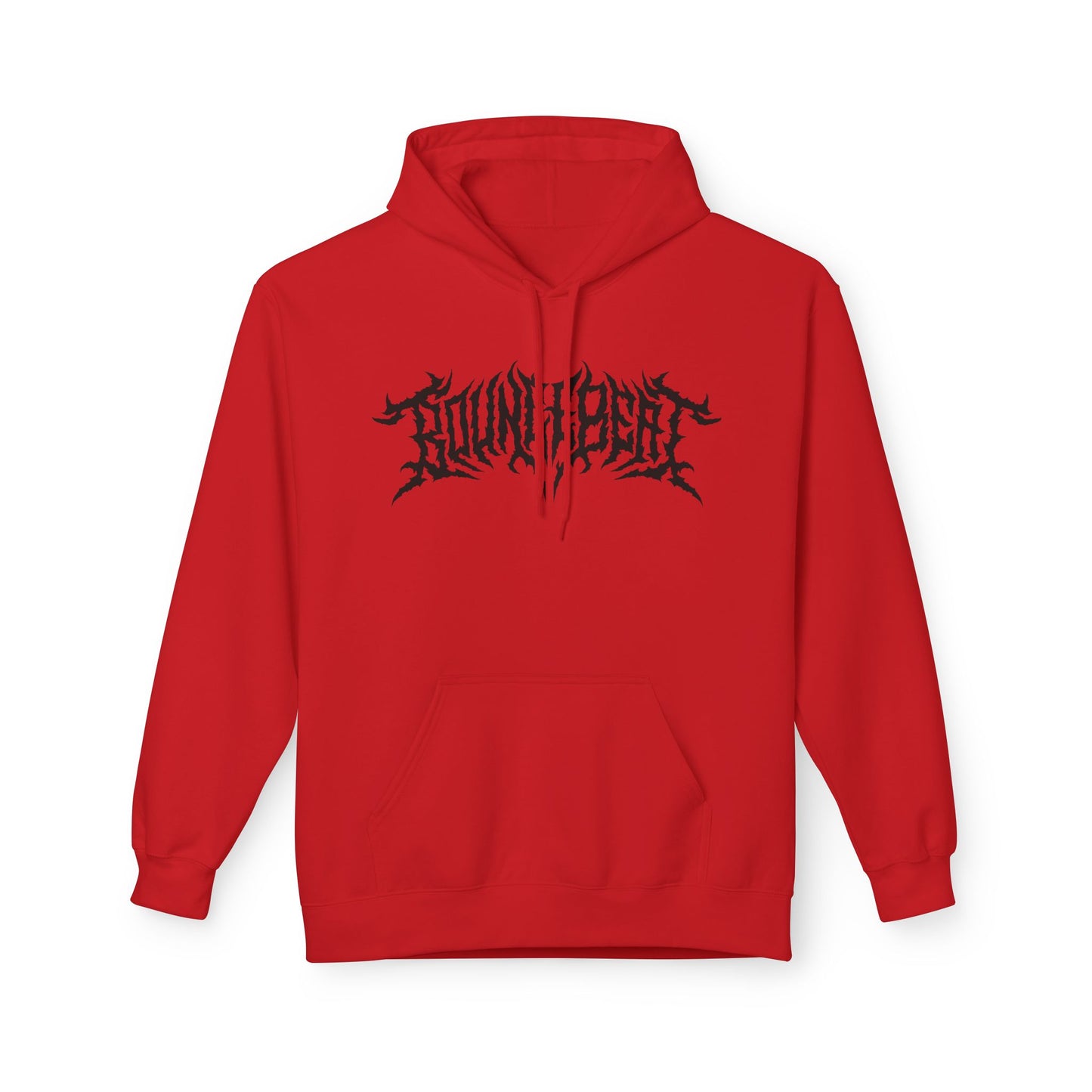 Bounce Beat Death Metal Logo Fleece Hoodie