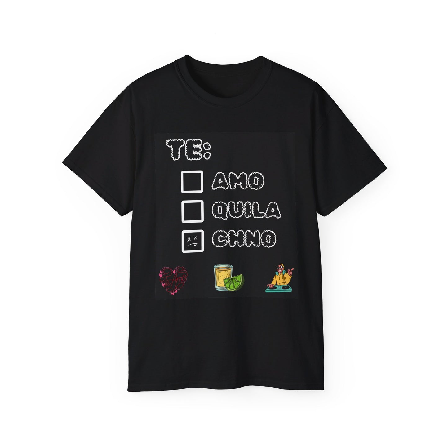 Tequila & Techno Classic T Shirt Techno Lovers Rave Festivals Tech House Music