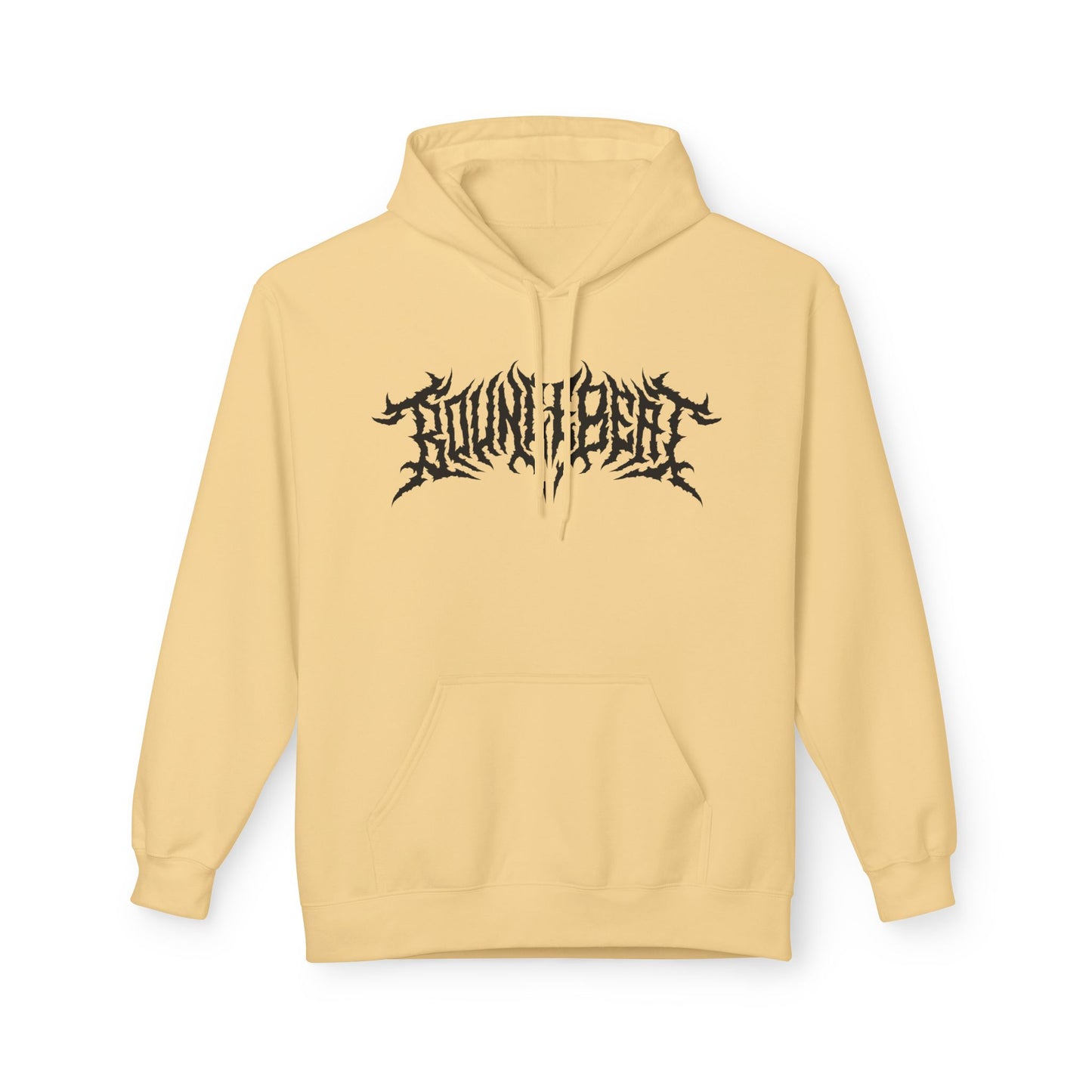 Bounce Beat Death Metal Logo Fleece Hoodie