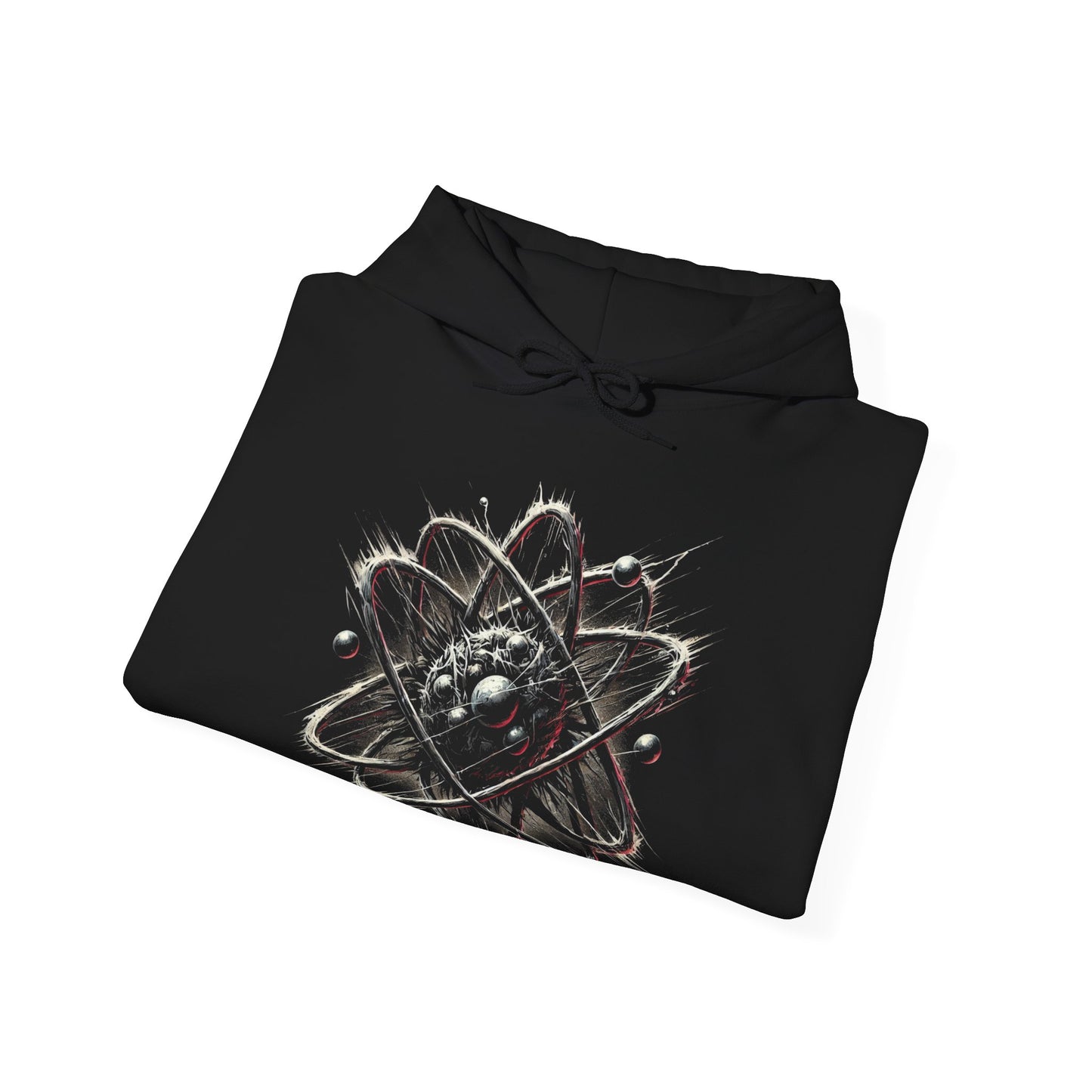 Bounce Beat Cosmic Energy Style Logo Softstyle Hoodie For Space Enthusiasts