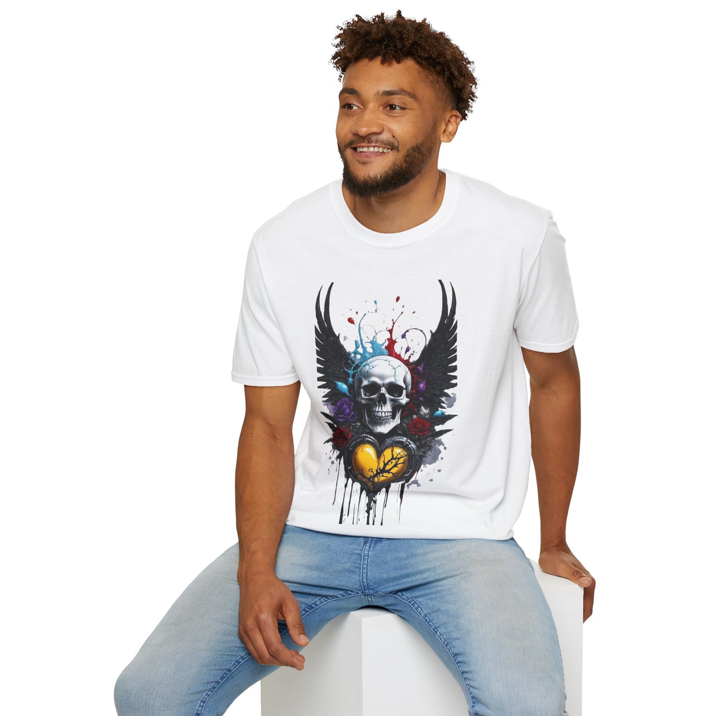 Skeleton Heart T-Shirt, Skull Love Tee