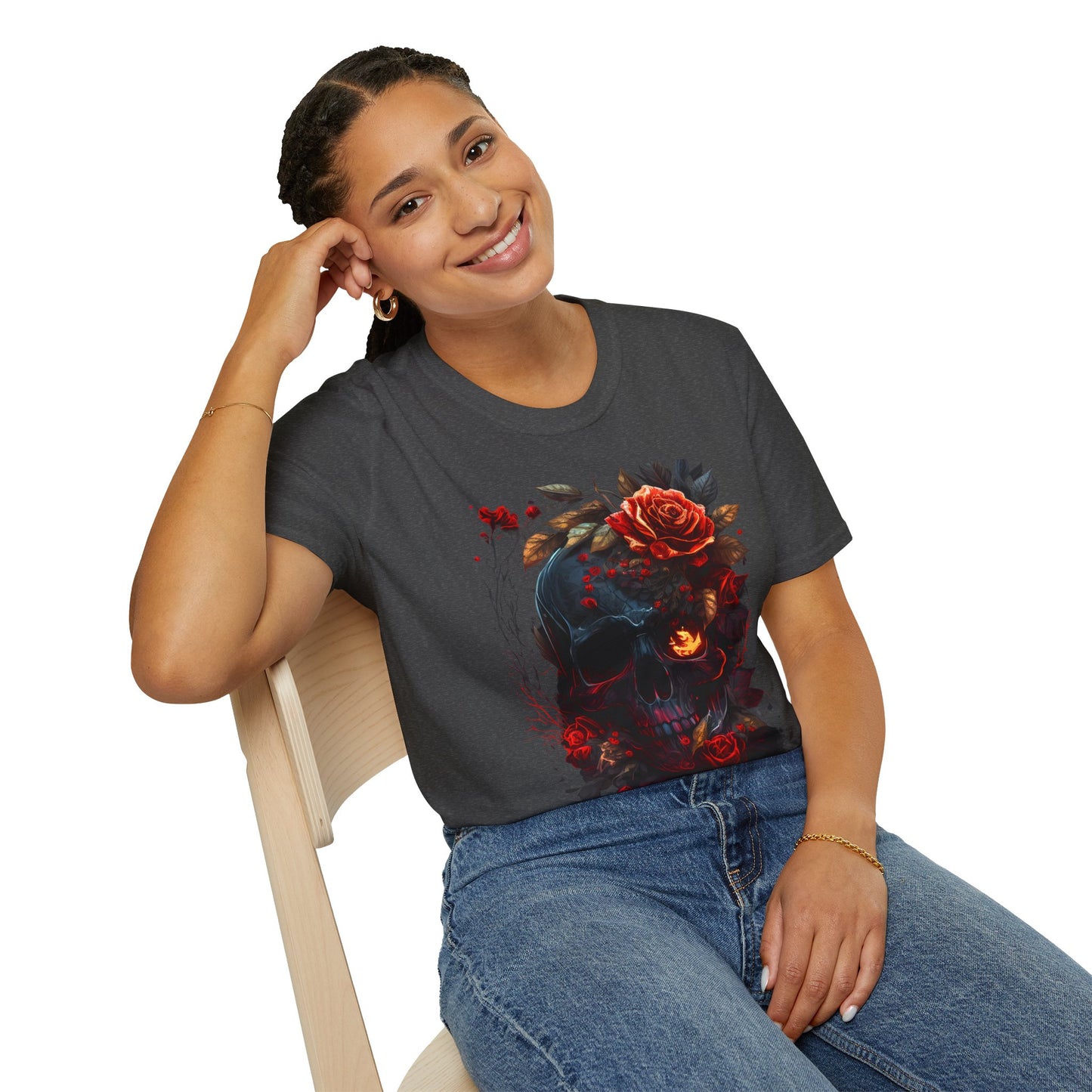 Roses and Skeleton T-Shirt