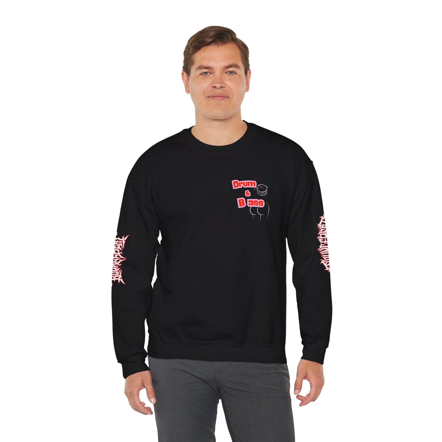 Drum & Bass On my Face Sweatshirt, Bass Music Lovers, Festival Wear , Funny Quotes
