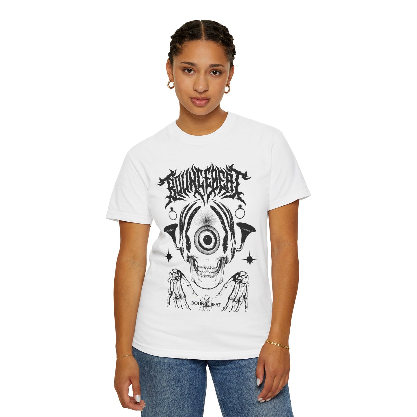 Bounce Beat Skull Designer T-shirt