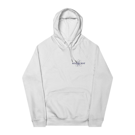 Eco-Friendly Unisex Hoodie with 'Bounce Beat' Embroidery