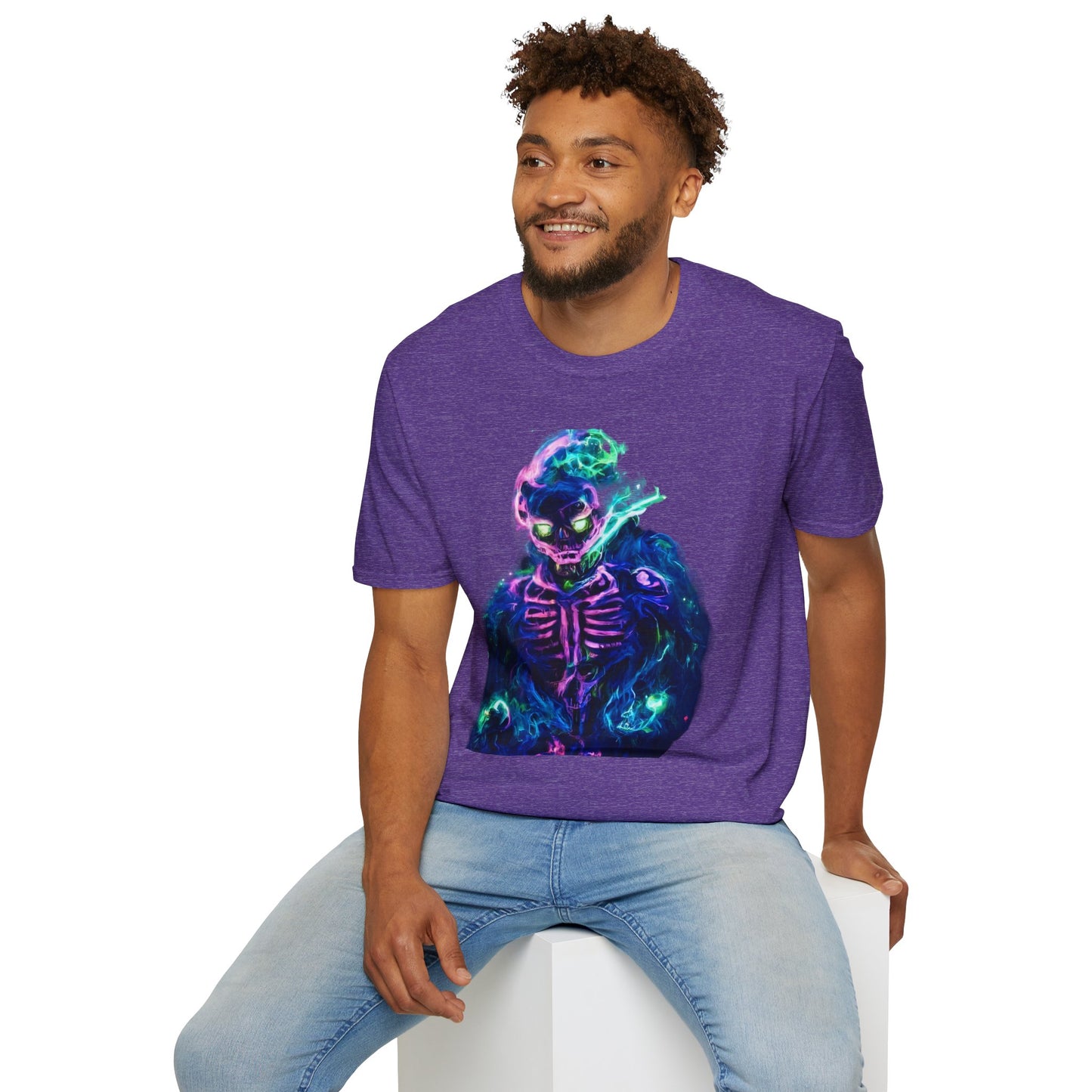 Skeleton Purple Fire T-Shirt