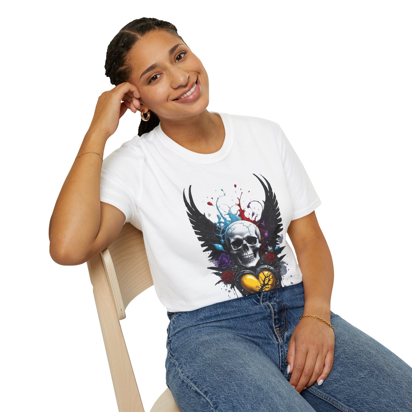 Skeleton Heart T-Shirt, Skull Love Tee