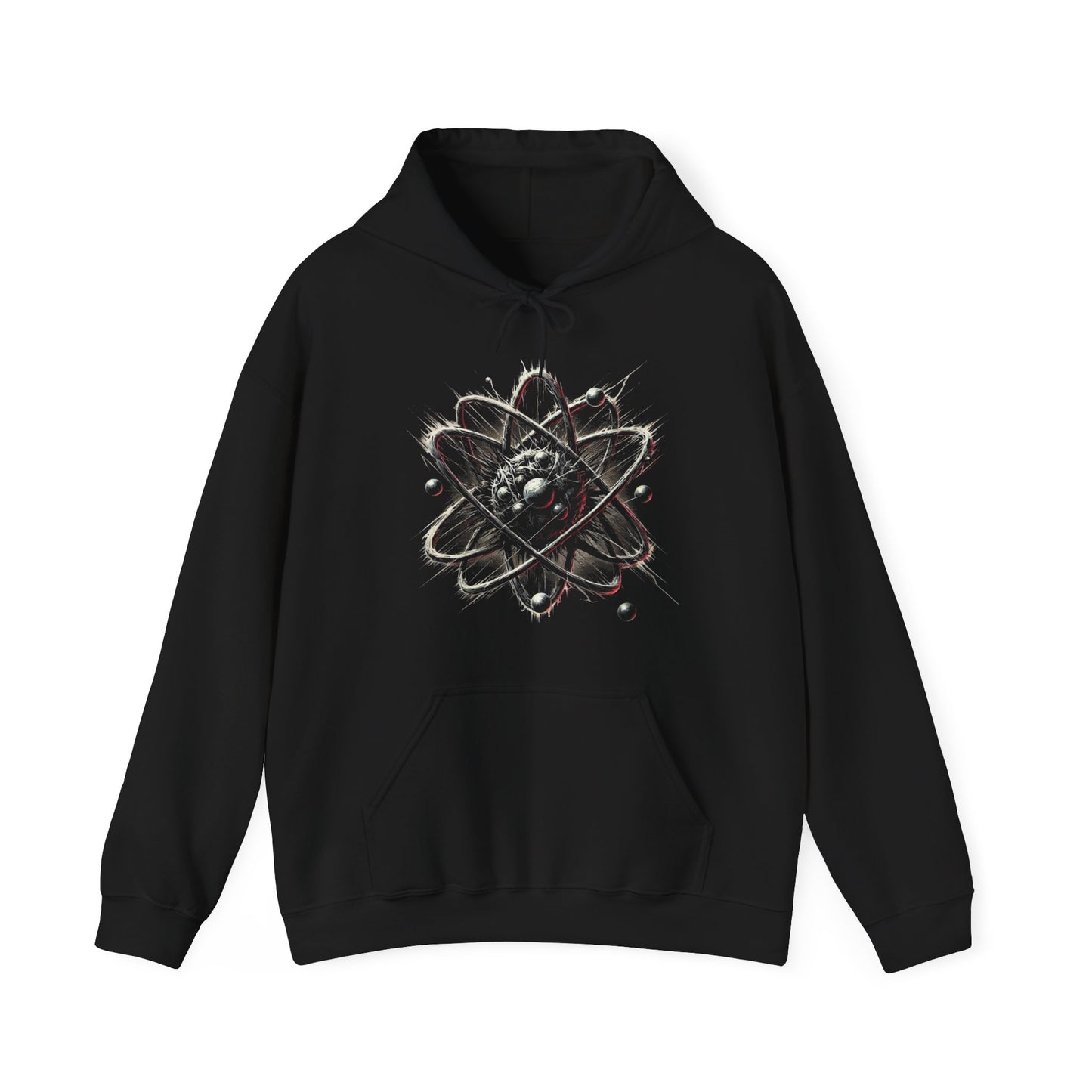 Bounce Beat Cosmic Energy Style Logo Softstyle Hoodie For Space Enthusiasts
