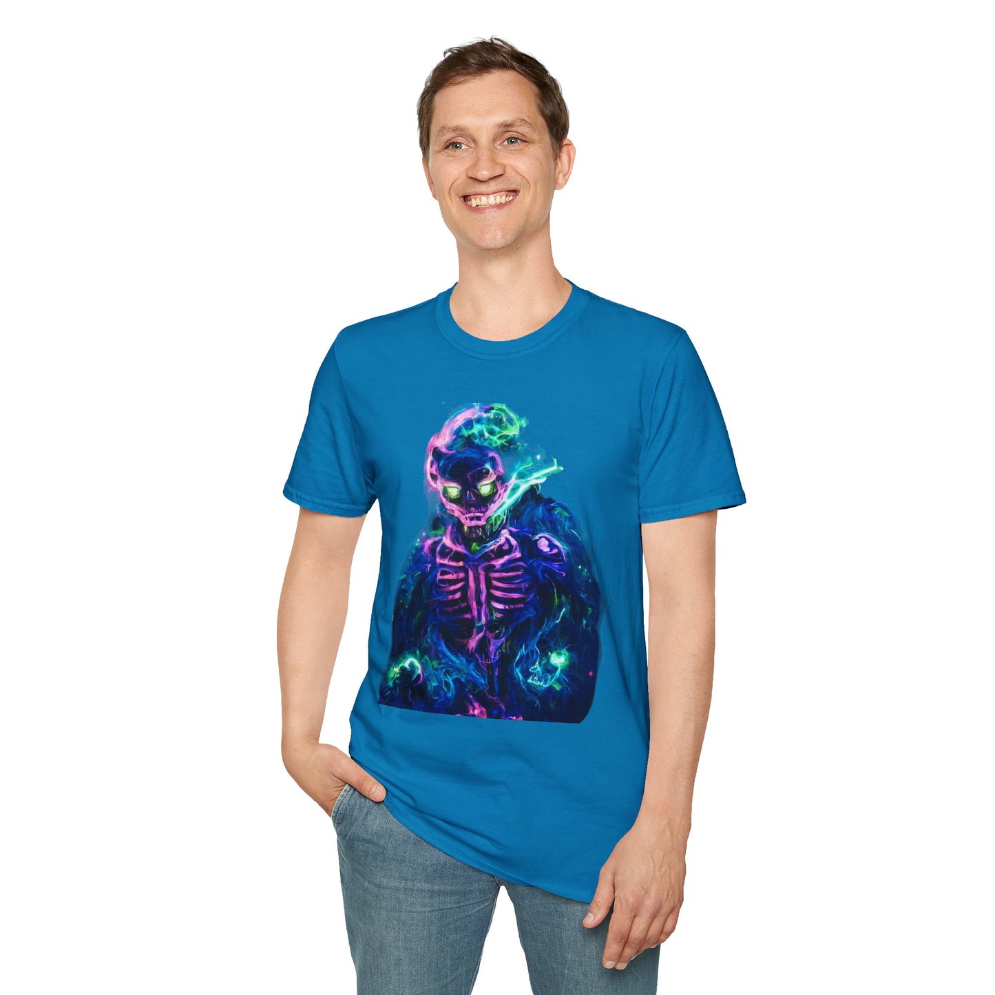 Skeleton Purple Fire T-Shirt