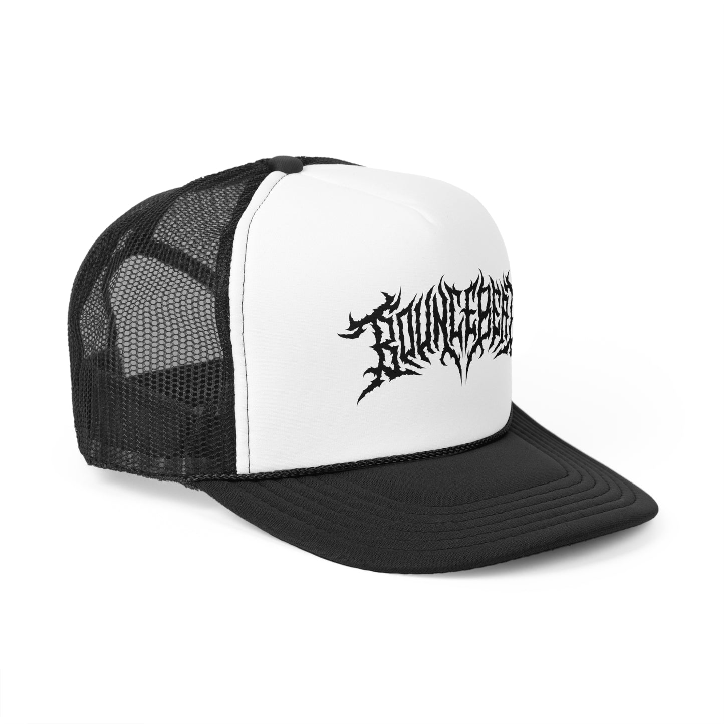 Bounce Beat Death Metal Font Logo Trucker Cap for Music Lovers
