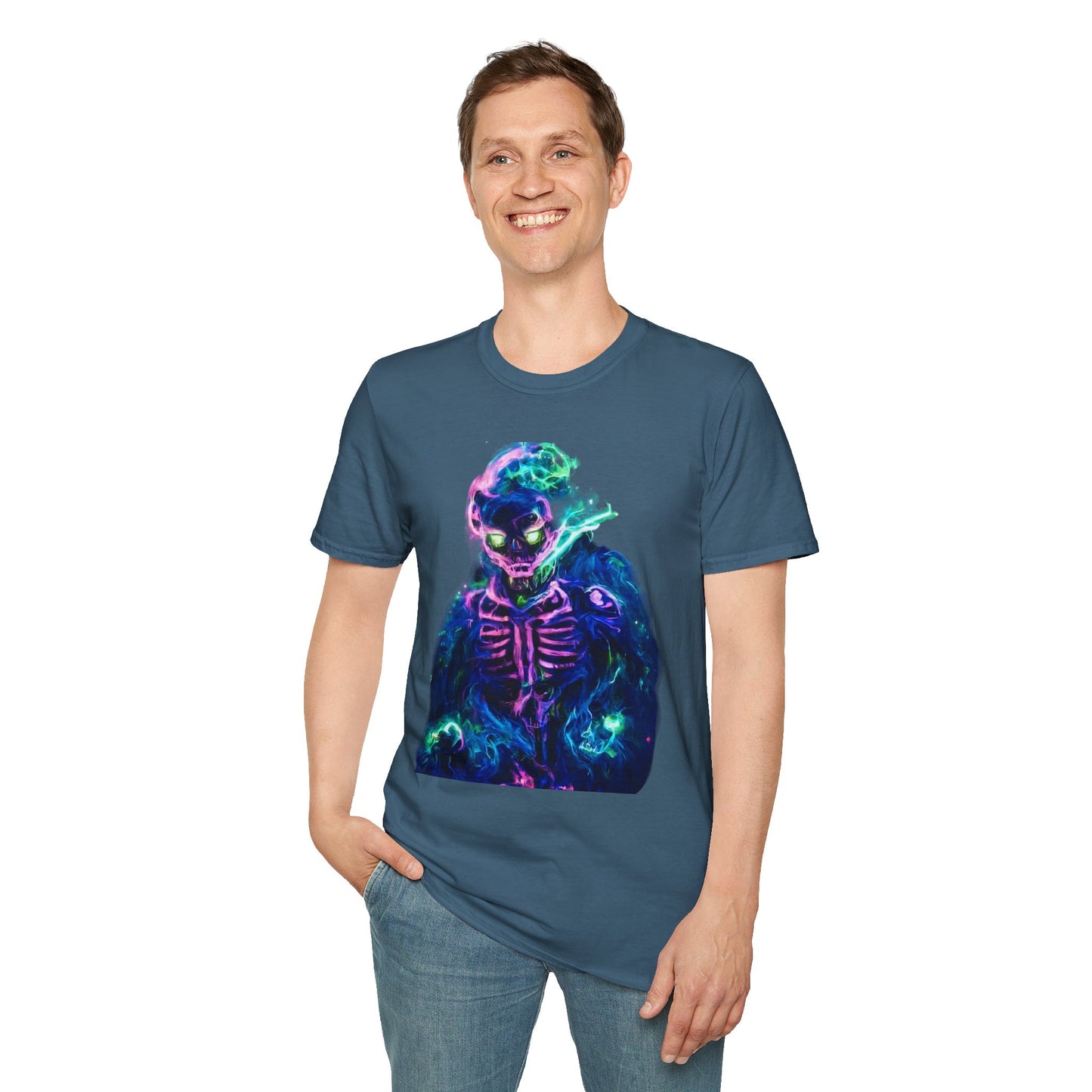 Skeleton Purple Fire T-Shirt