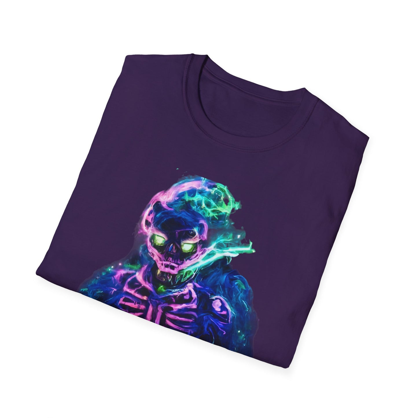 Skeleton Purple Fire T-Shirt