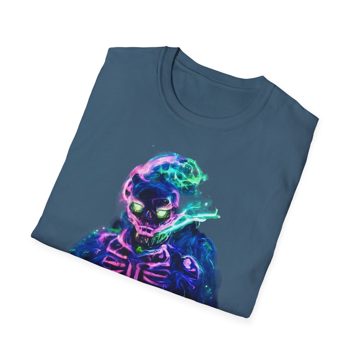Skeleton Purple Fire T-Shirt
