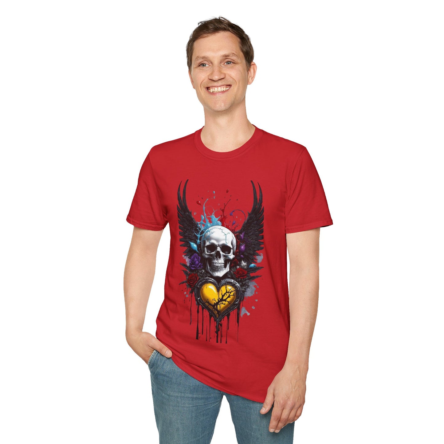 Skeleton Heart T-Shirt, Skull Love Tee