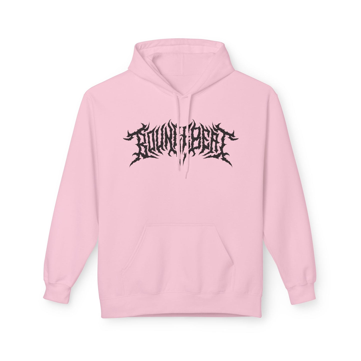Bounce Beat Death Metal Logo Fleece Hoodie
