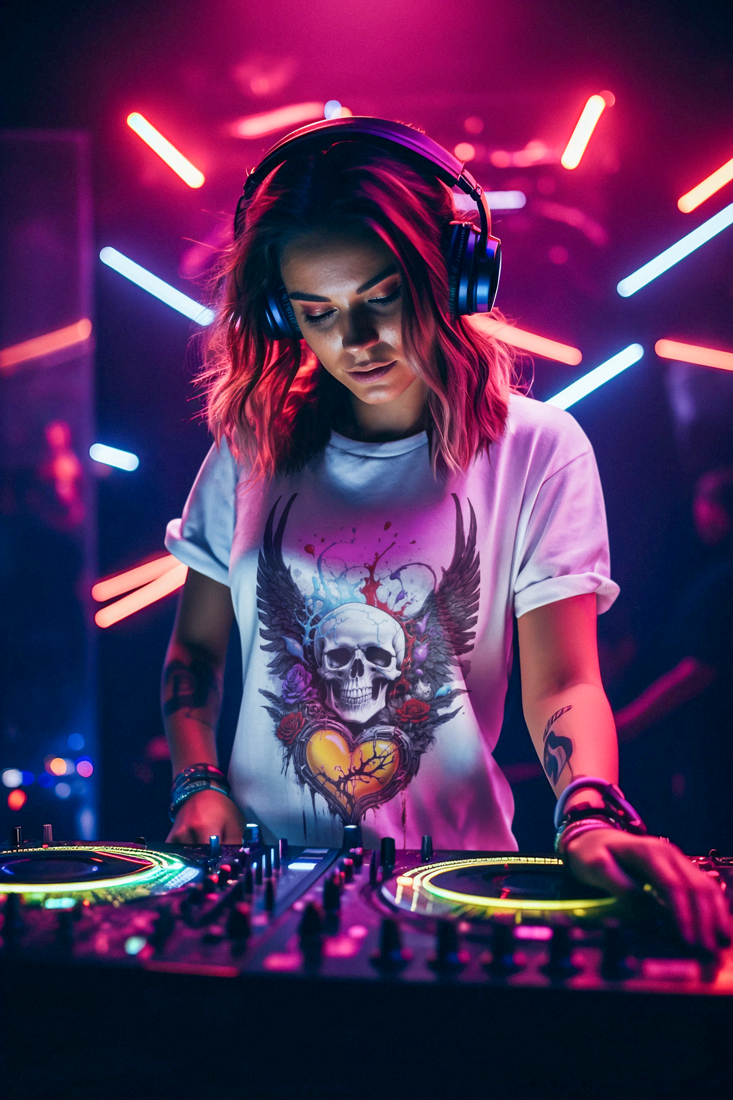 Skeleton Heart T-Shirt, Skull Love Tee