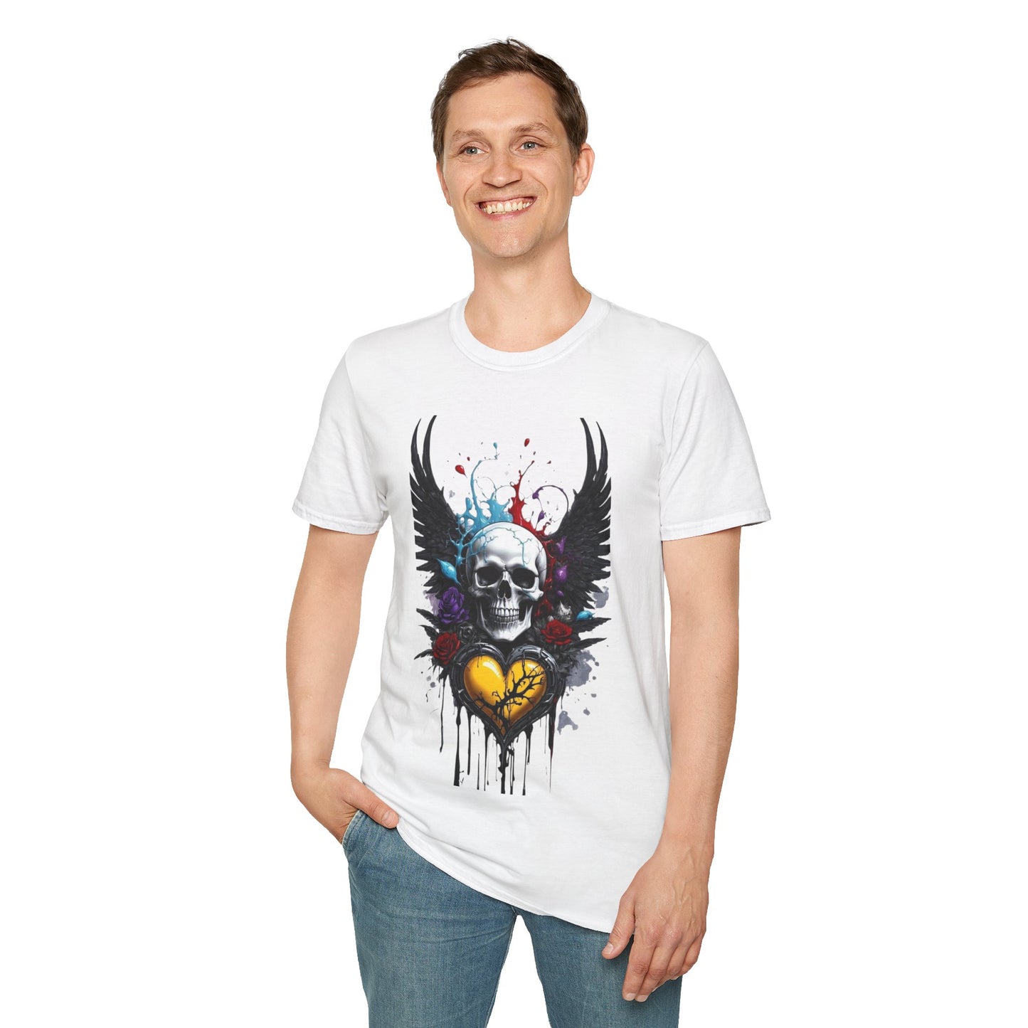 Skeleton Heart T-Shirt, Skull Love Tee