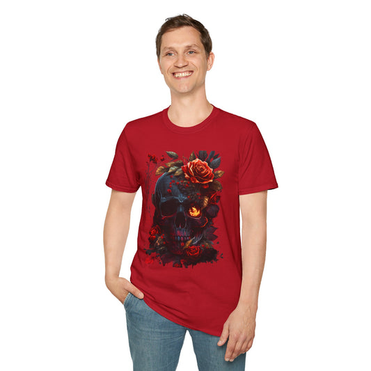 Roses and Skeleton T-Shirt