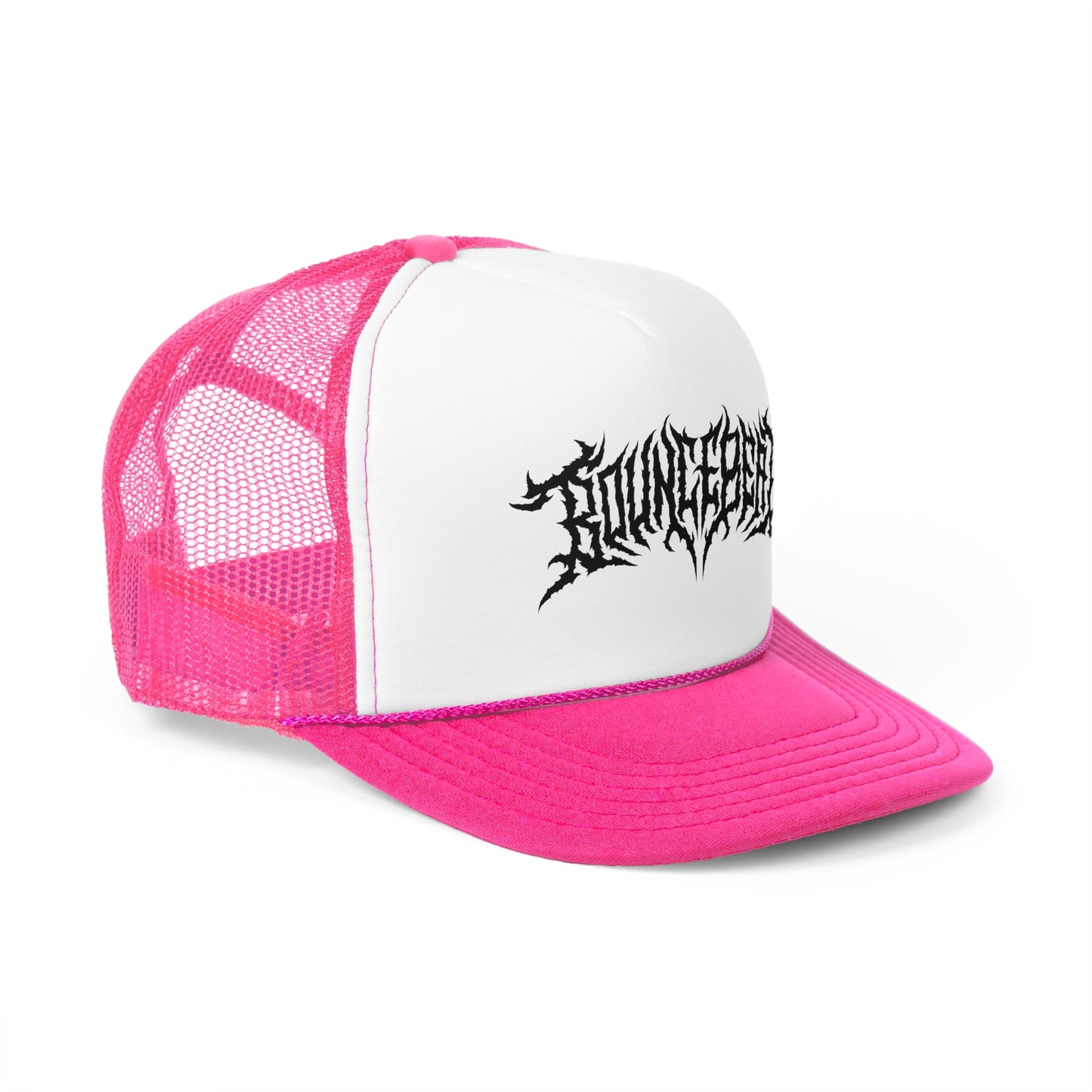 Bounce Beat Death Metal Font Logo Trucker Cap for Music Lovers