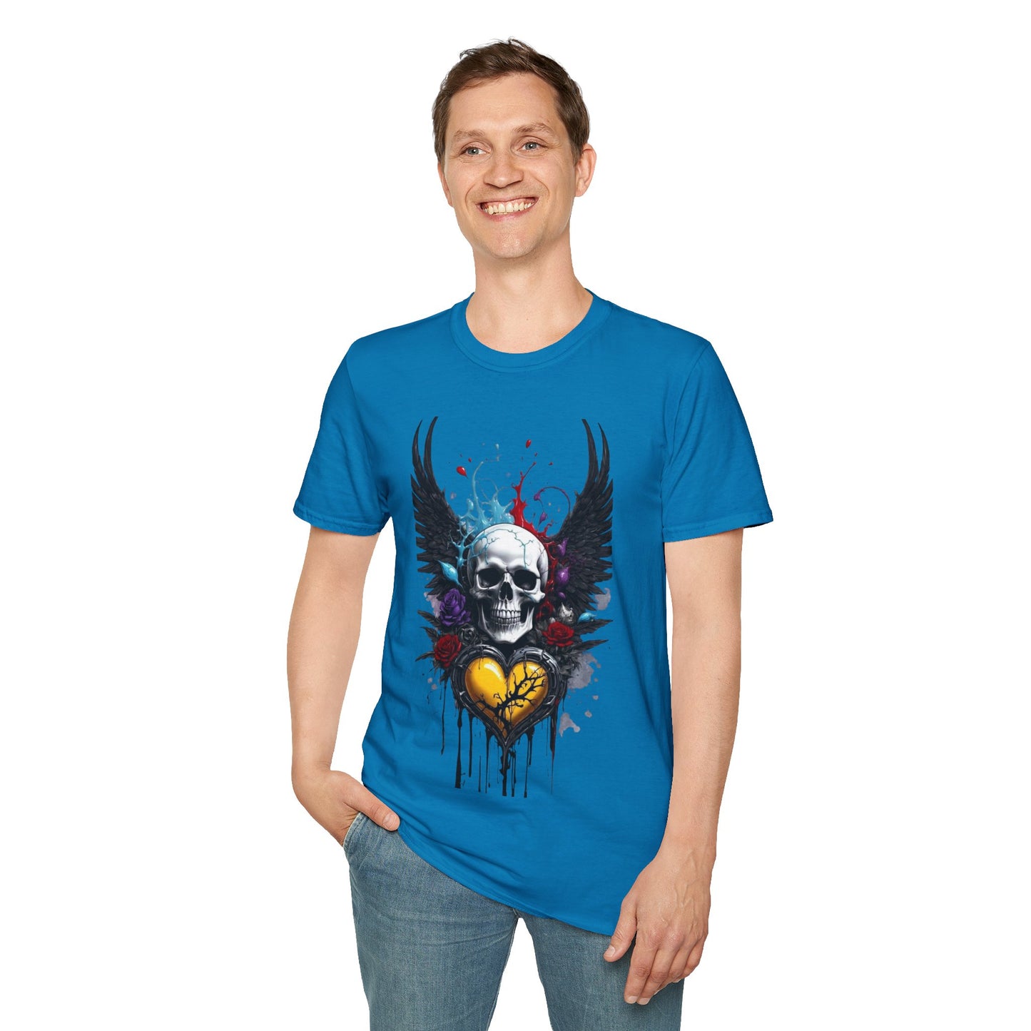 Skeleton Heart T-Shirt, Skull Love Tee