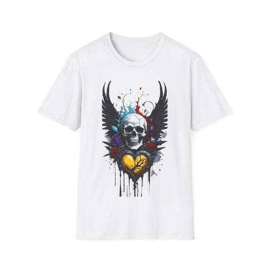 Skeleton Heart T-Shirt, Skull Love Tee