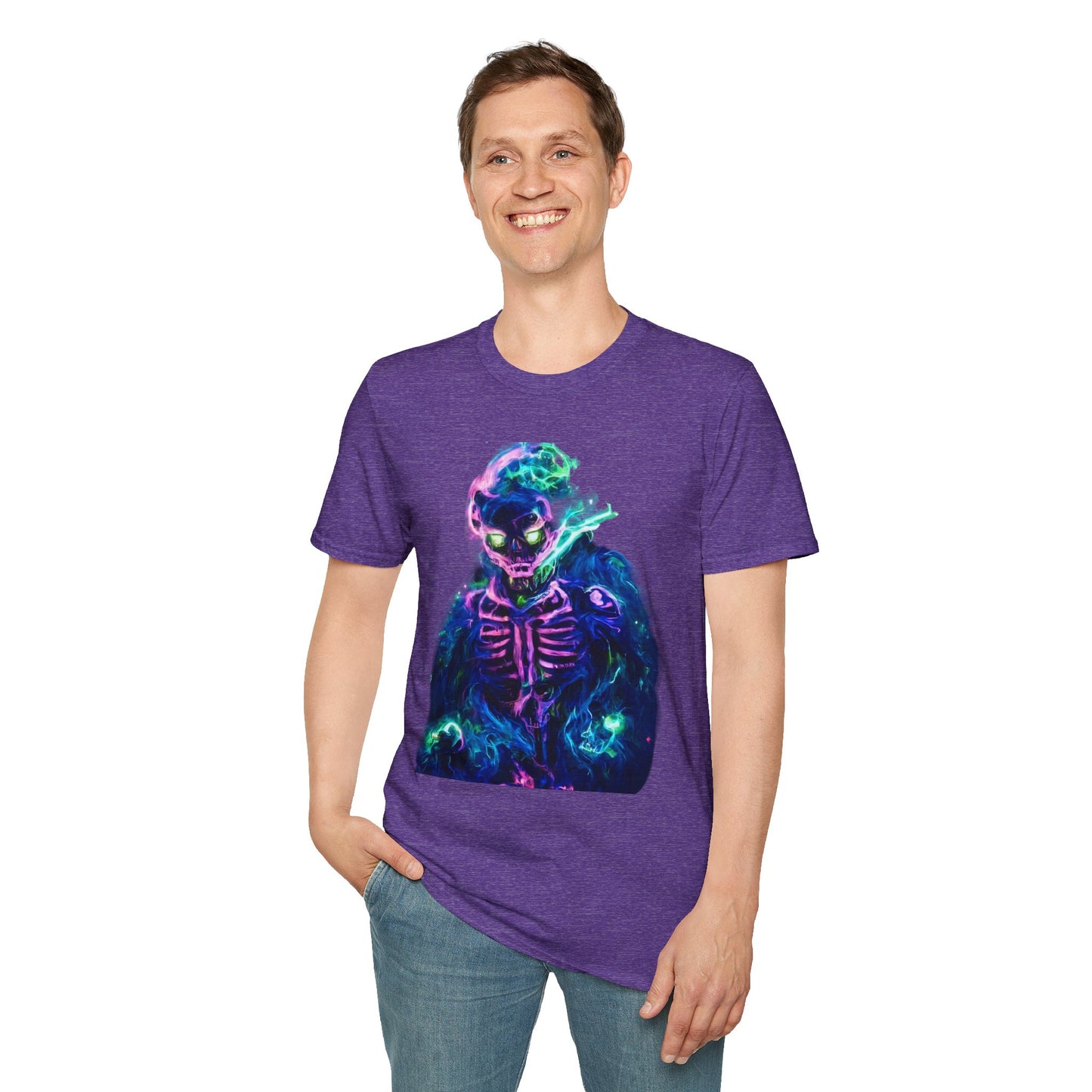 Skeleton Purple Fire T-Shirt