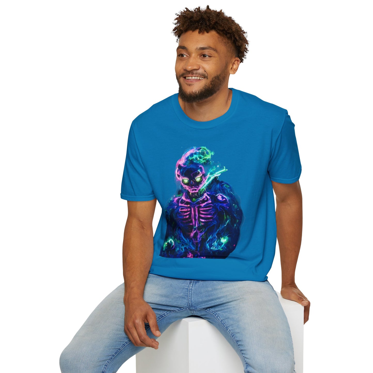 Skeleton Purple Fire T-Shirt