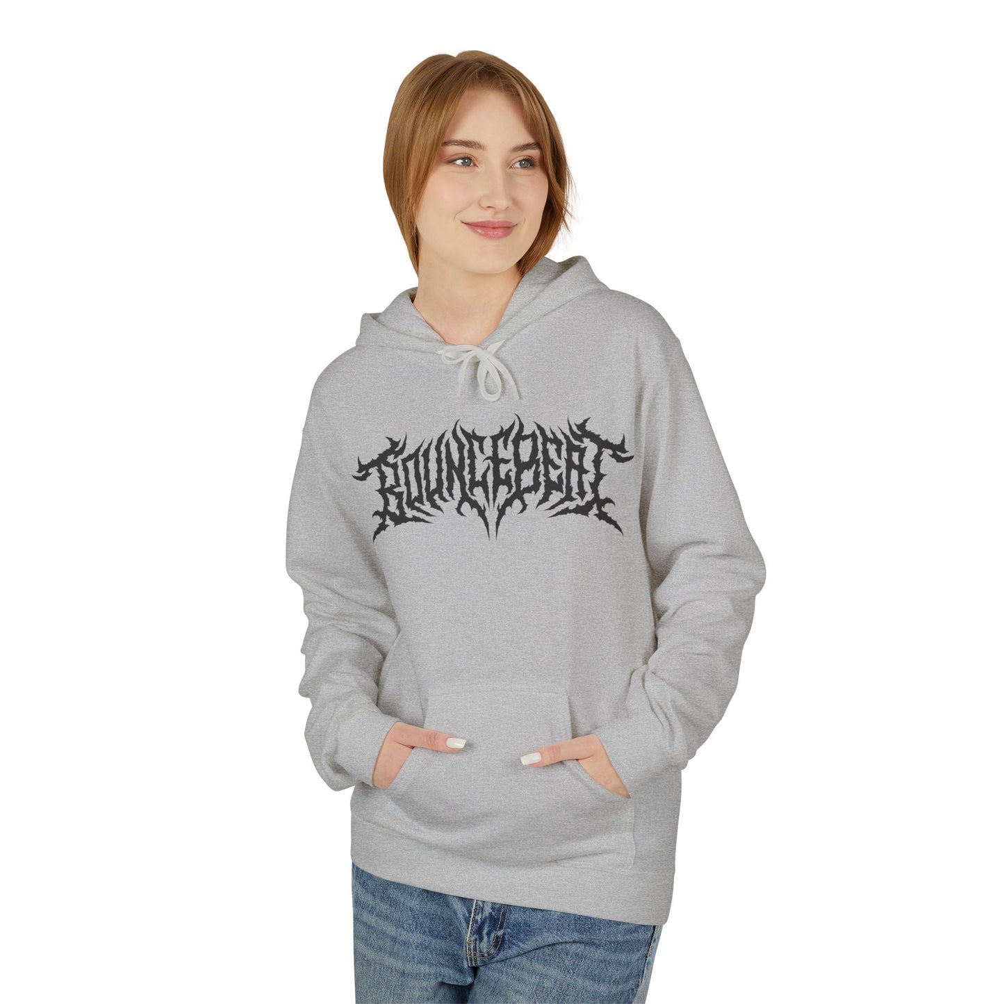 Bounce Beat Death Metal Logo Fleece Hoodie