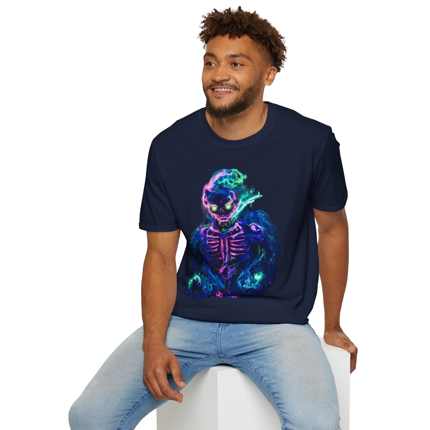 Skeleton Purple Fire T-Shirt