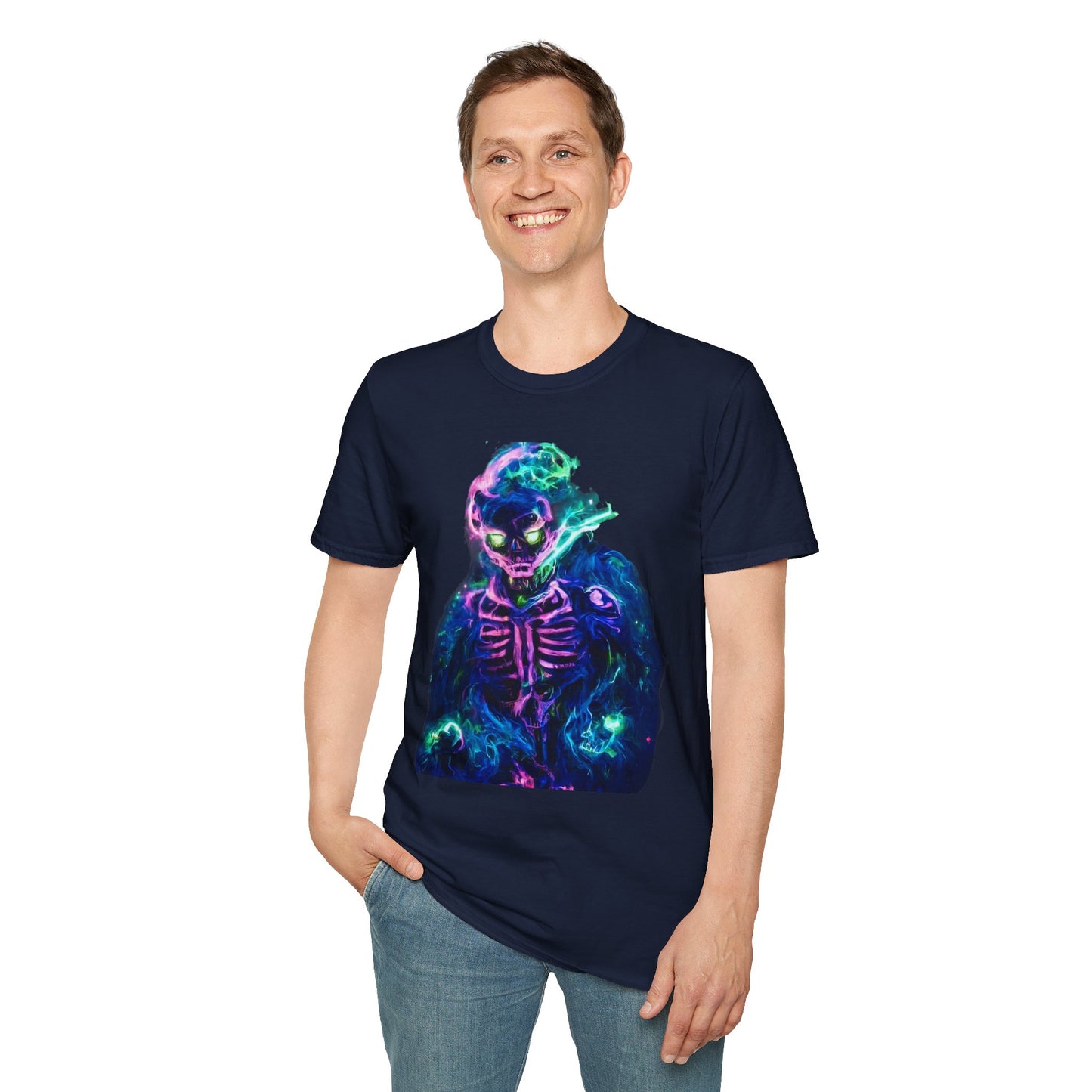 Skeleton Purple Fire T-Shirt
