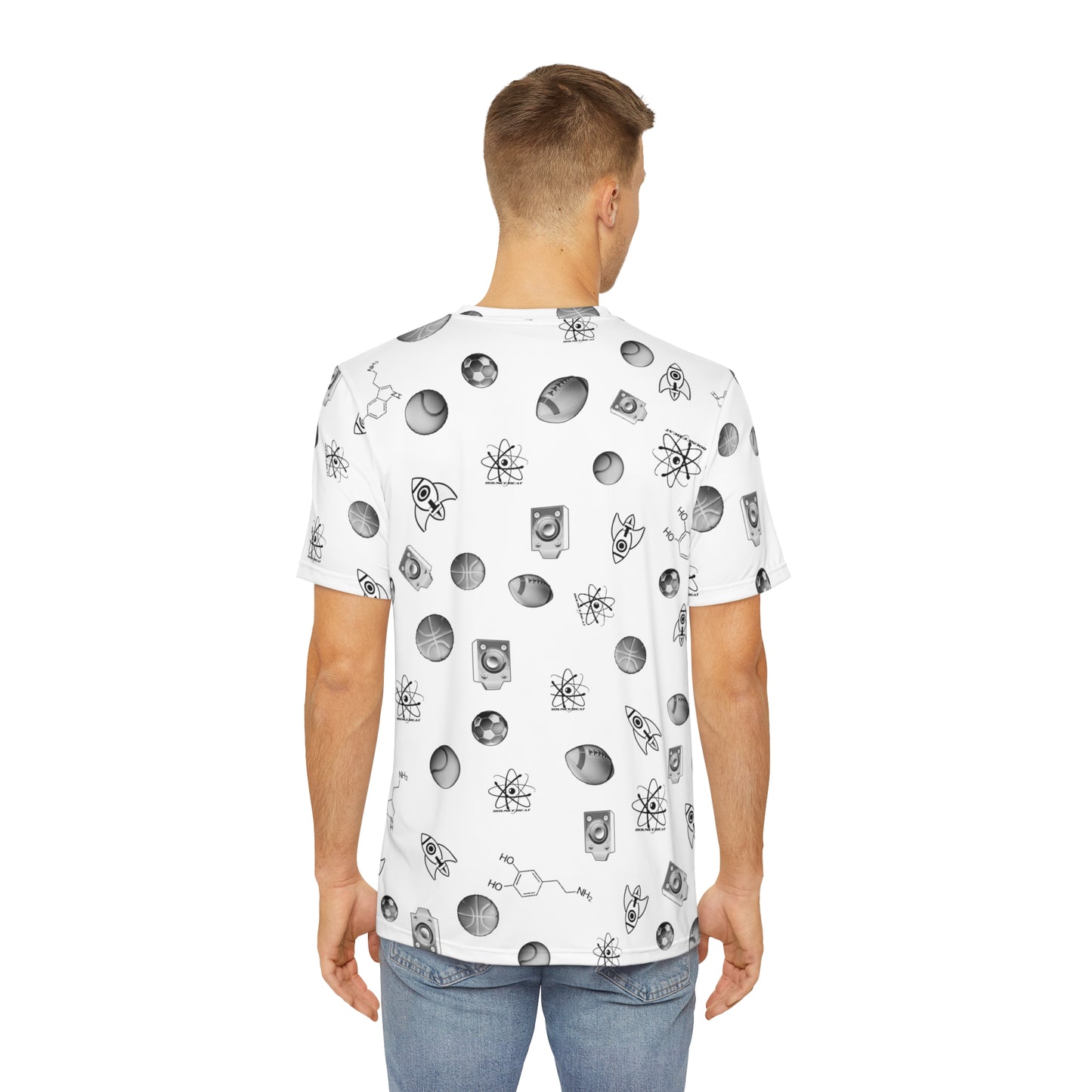 Bounce Beat Collage White Tee