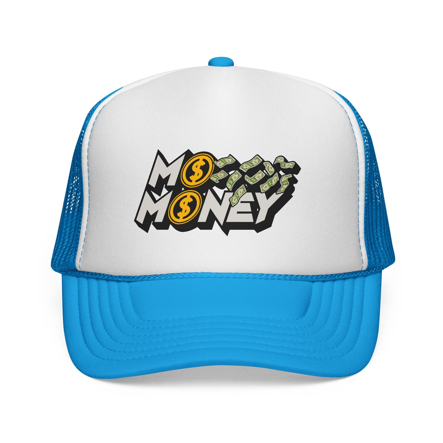 Mo Money Trucker Hat — Retro Cash Graphic Mesh Cap