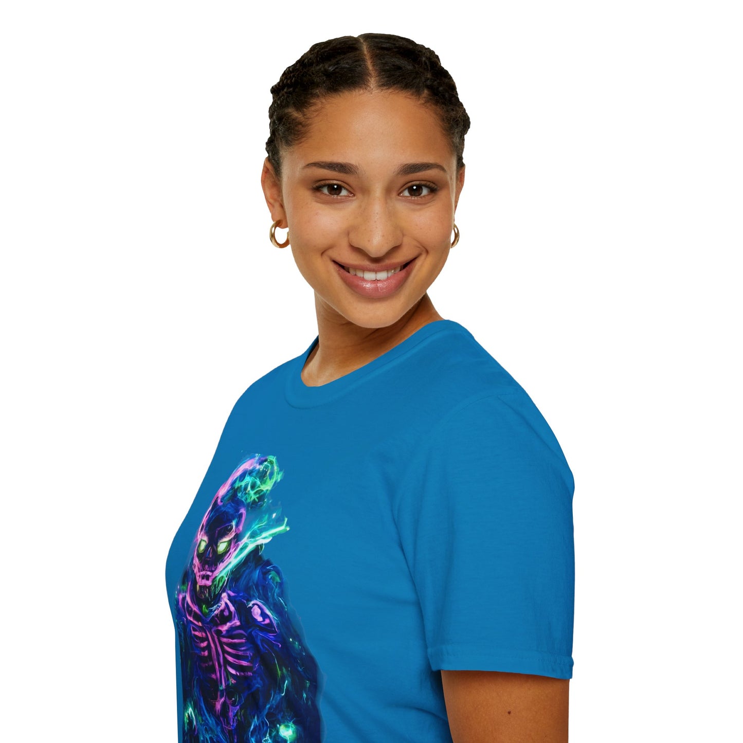 Skeleton Purple Fire T-Shirt