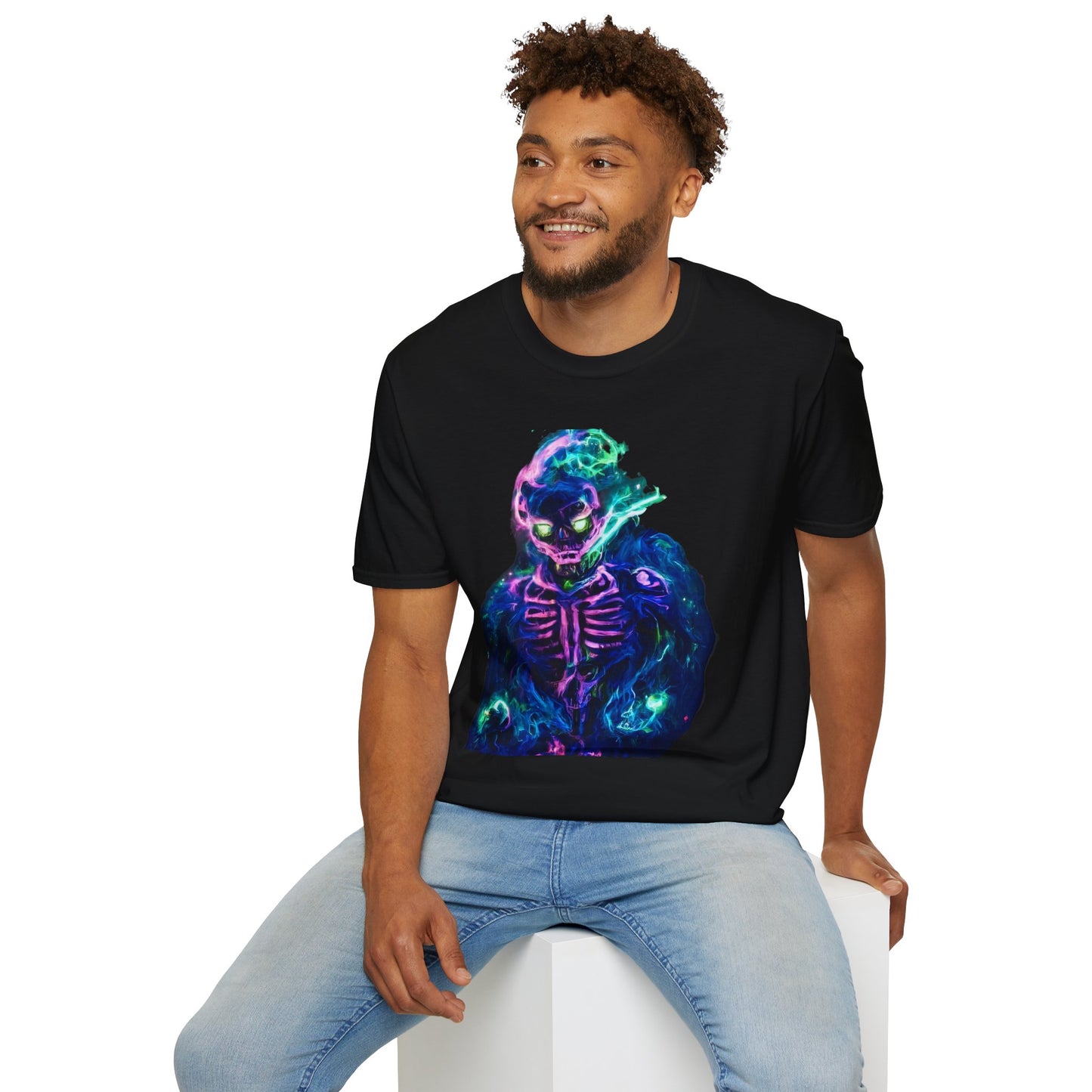 Skeleton Purple Fire T-Shirt