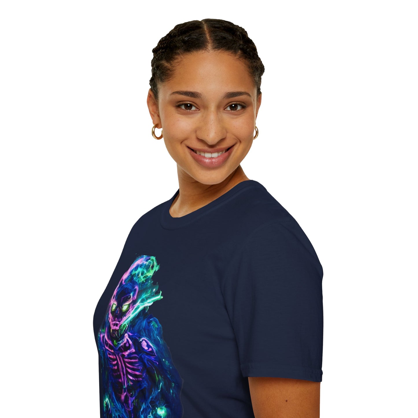 Skeleton Purple Fire T-Shirt