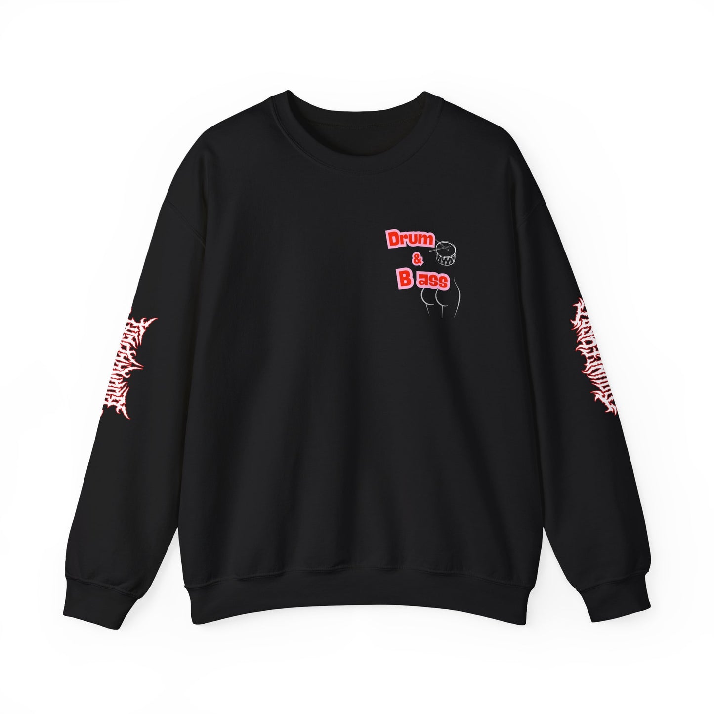 Drum & Bass On my Face Sweatshirt, Bass Music Lovers, Festival Wear , Funny Quotes