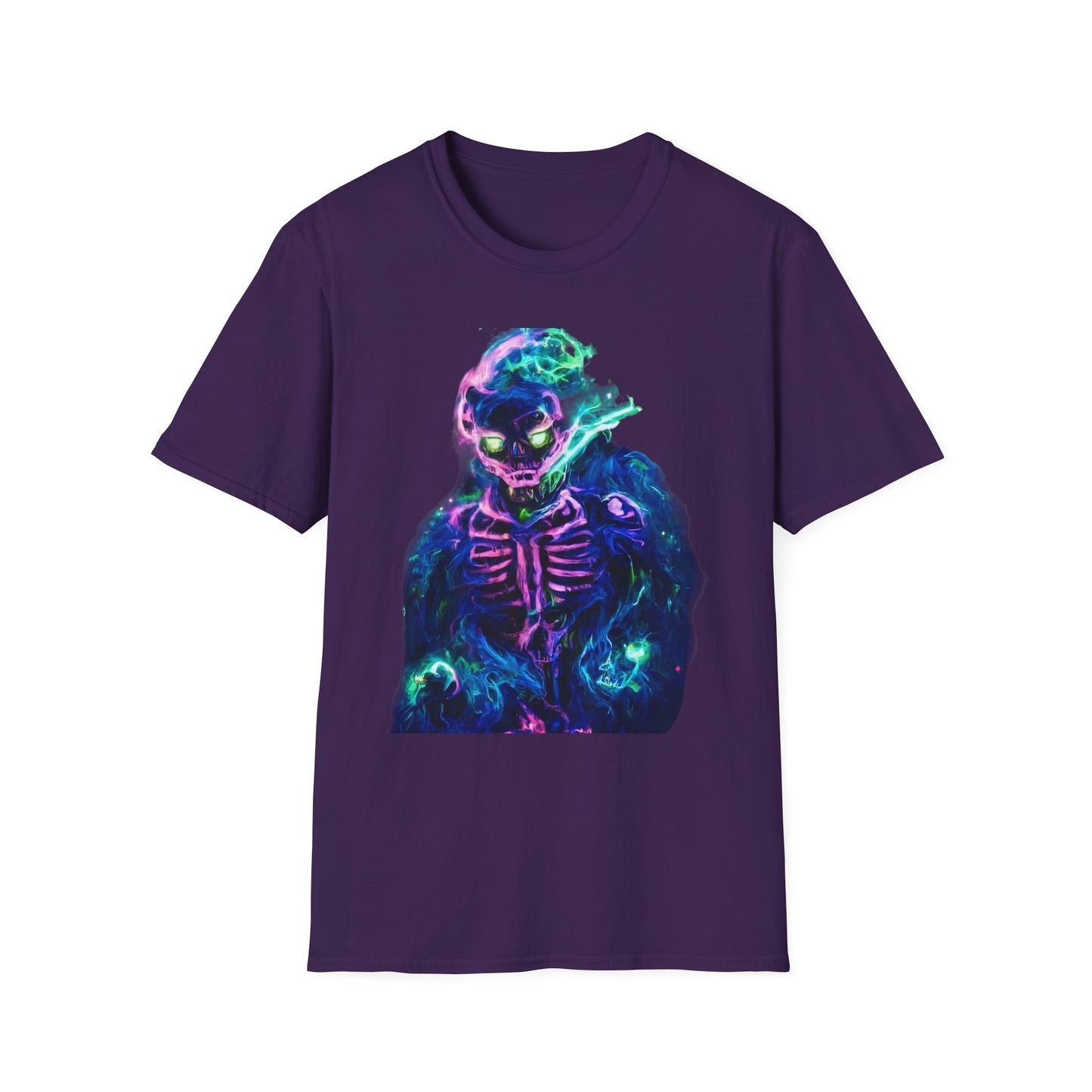 Skeleton Purple Fire T-Shirt