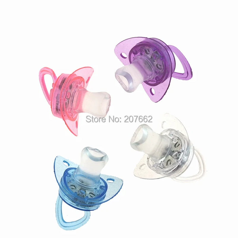 2PCS Light up Soft Pacifiers LED Rave Party Glowing Whistle Flashing Lanyard Necklace Glowing Flashing Led Whistle Nipple