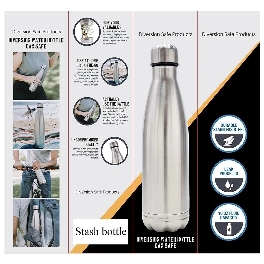 Secret Hidden Stash Diversion Water Bottle 