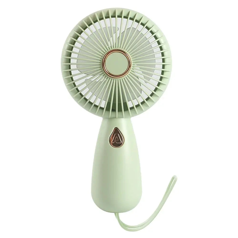 Mini Handheld Small Fan with Low Noise Compact and Portable USB Charging Small Handheld Fan with Dazzling Light for Travel